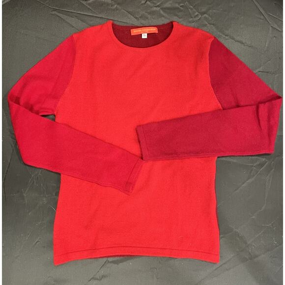 Armand Diradourian Color Block Cashmere Sweater Long Sleeve Size Small NWT